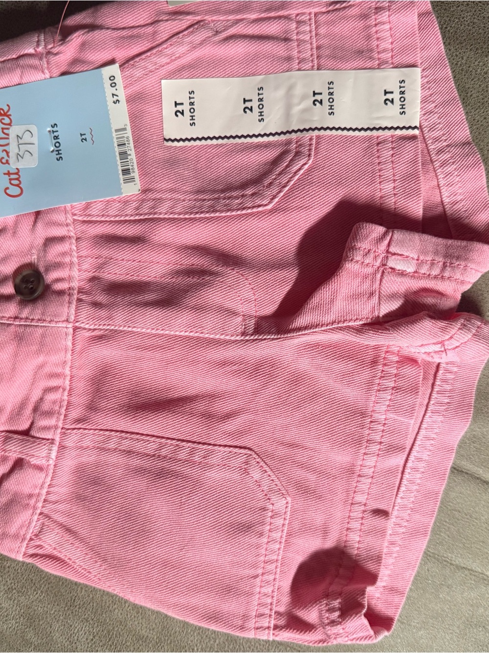 Cat & Jack Pink Girls' Denim Shorts